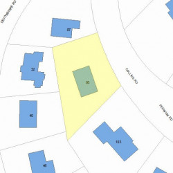 95 Collins Rd, Newton, MA 02468 plot plan