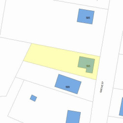 595 Grove St, Newton, MA 02462 plot plan