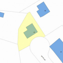 49 White Ave, Newton, MA 02459 plot plan