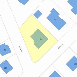 68 Hyde St, Newton, MA 02461 plot plan