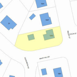 1353 Walnut St, Newton, MA 02461 plot plan