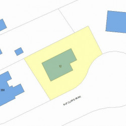 12 Sutcliffe Park, Newton, MA 02461 plot plan