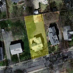 269 Webster St, Newton, MA 02466 aerial view