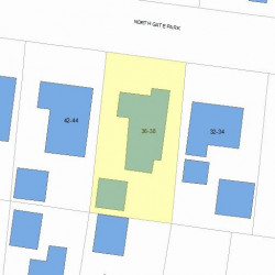 38 Gate Park, Newton, MA 02465 plot plan