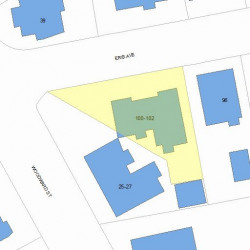 100 Erie Ave, Newton, MA 02461 plot plan