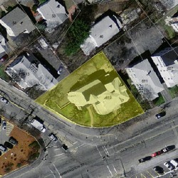 619 Washington St, Newton, MA 02458 aerial view