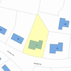 12 Rokeby Rd, Newton, MA 02468 plot plan