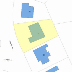 32 Duxbury Rd, Newton, MA 02459 plot plan