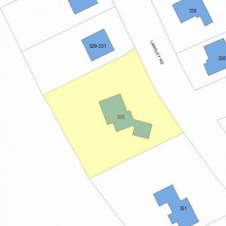 335 Langley Rd, Newton, MA 02459 plot plan