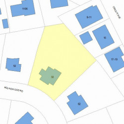 58 Roundwood Rd, Newton, MA 02464 plot plan