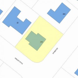 236 Spiers Rd, Newton, MA 02459 plot plan