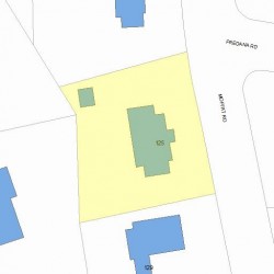 125 Moffat Rd, Newton, MA 02468 plot plan