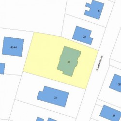 27 Cummings Rd, Newton, MA 02459 plot plan