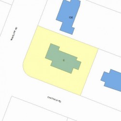 6 Chatham Rd, Newton, MA 02461 plot plan