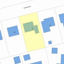 16 Rowena Rd, Newton, MA 02459 plot plan