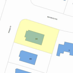 398 Parker St, Newton, MA 02459 plot plan