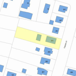 255 Cherry St, Newton, MA 02465 plot plan