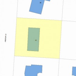 38 Andrew St, Newton, MA 02461 plot plan