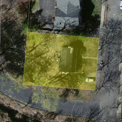 73 Beaconwood Rd, Newton, MA 02461 aerial view