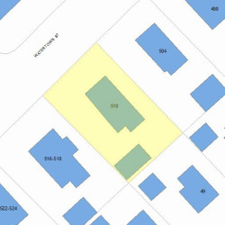 510 Watertown St, Newton, MA 02460 plot plan