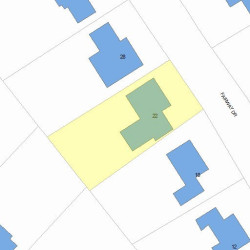 22 Fairway Dr, Newton, MA 02465 plot plan