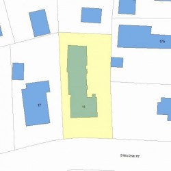 11 Stearns St, Newton, MA 02459 plot plan