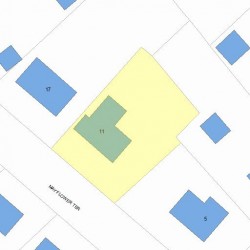 11 Mayflower Ter, Newton, MA 02461 plot plan