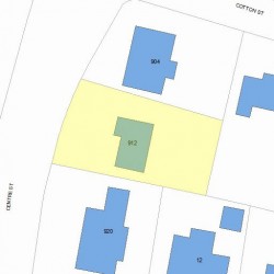 912 Centre St, Newton, MA 02459 plot plan