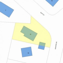 16 Crehore Dr, Newton, MA 02462 plot plan