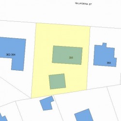 356 California St, Newton, MA 02458 plot plan