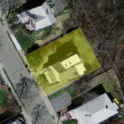 56 Wildwood Ave, Newton, MA 02460 aerial view