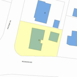 12 Academy Rd, Newton, MA 02458 plot plan