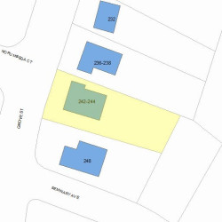 242 Grove St, Newton, MA 02466 plot plan
