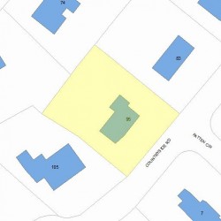 95 Countryside Rd, Newton, MA 02459 plot plan