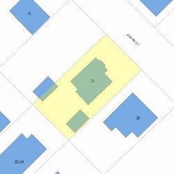 21 Adams St, Newton, MA 02460 plot plan