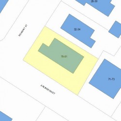 81 Arlington St, Newton, MA 02458 plot plan