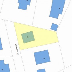 21 Rockwood Ter, Newton, MA 02466 plot plan