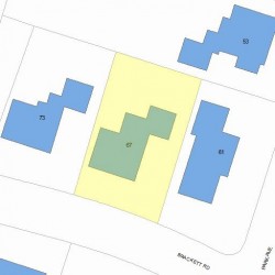 67 Brackett Rd, Newton, MA 02458 plot plan