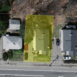 749 Boylston St, Newton, MA 02459 aerial view