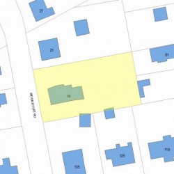 19 Mountfort Rd, Newton, MA 02461 plot plan