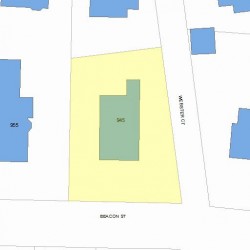 945 Beacon St, Newton, MA 02459 plot plan