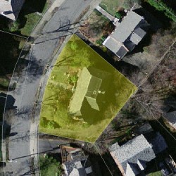 18 Sunset Rd, Newton, MA 02458 aerial view