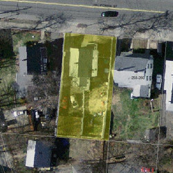 262 California St, Newton, MA 02458 aerial view