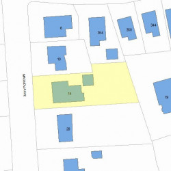 14 Magnolia Ave, Newton, MA 02458 plot plan