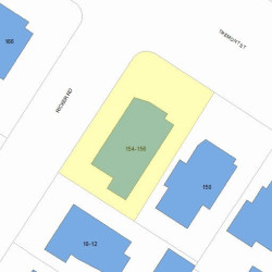 156 Tremont St, Newton, MA 02458 plot plan