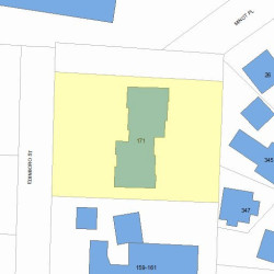 171 Edinboro St, Newton, MA 02460 plot plan