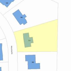 154 Paulson Rd, Newton, MA 02468 plot plan