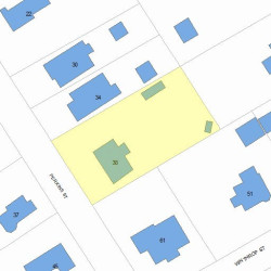 38 Perkins St, Newton, MA 02465 plot plan