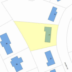 21 Palmer Rd, Newton, MA 02468 plot plan