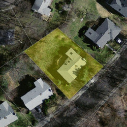 55 Wayne Rd, Newton, MA 02459 aerial view